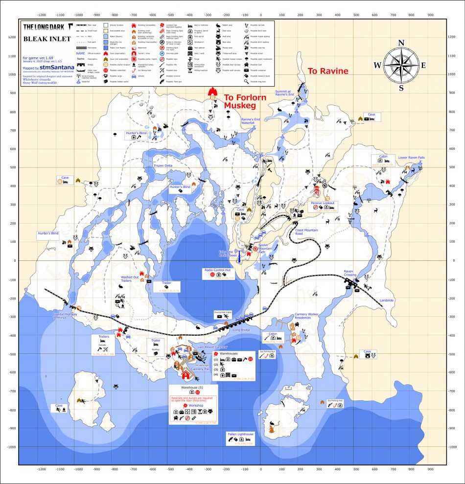 the long dark bear challenge map