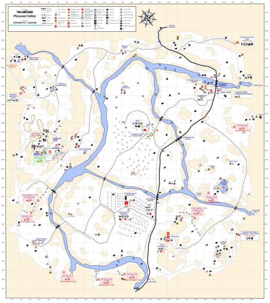 the long dark coastal highway map