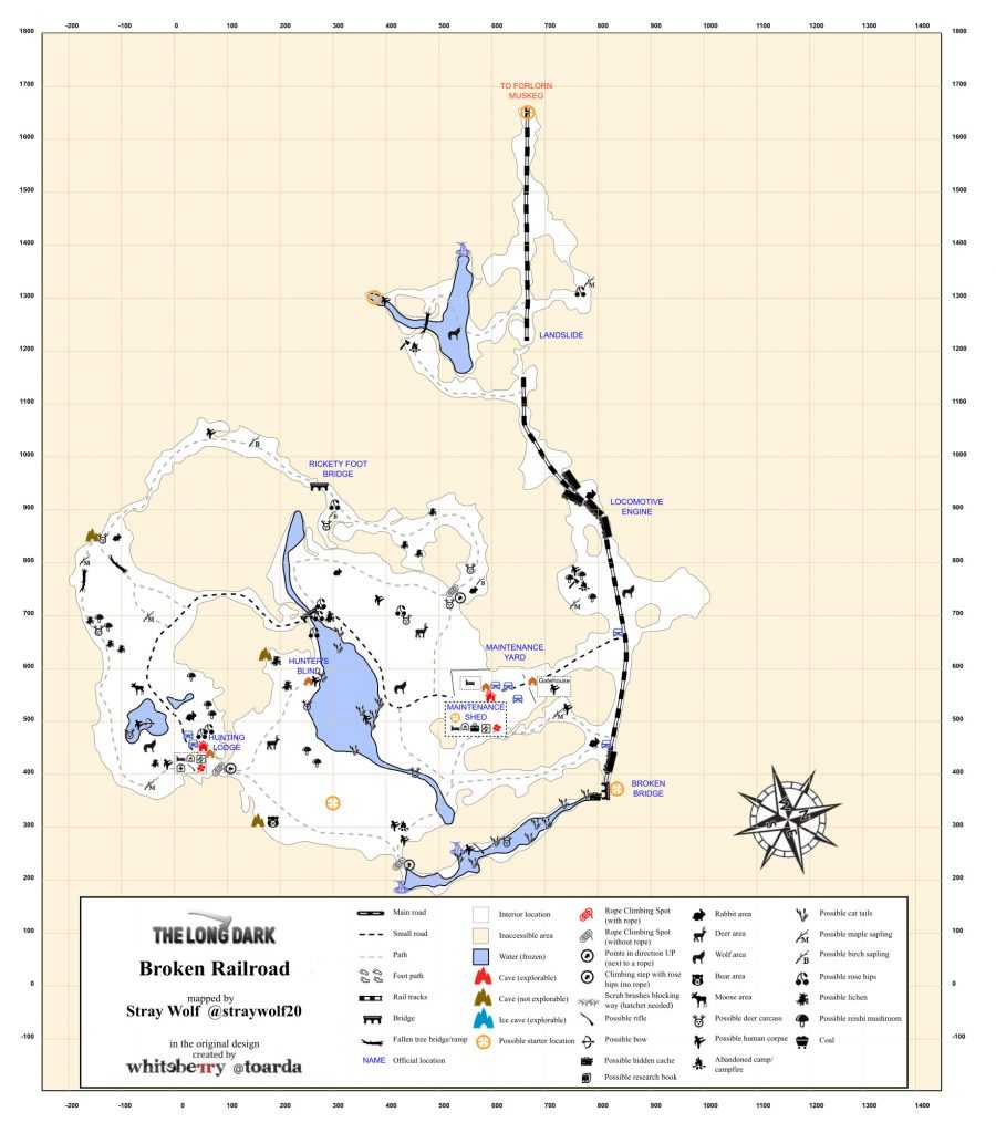 map of the long dark