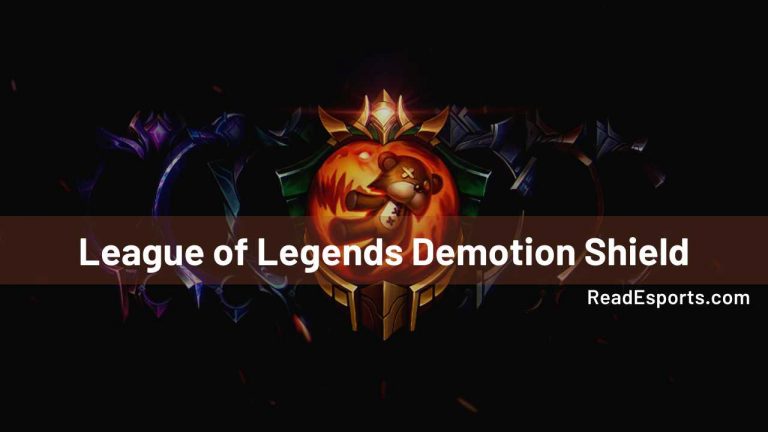 league of legends demotion shield